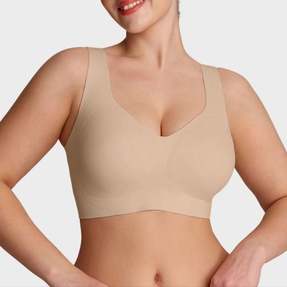 She Curve Seamless Nude Full-Coverage Jelly Wireless Bra, Size 3XL - Picture 8 of 9